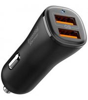 Juodas 30W 2xUSB-A pakrovėjas "Spigen Essential EV302"