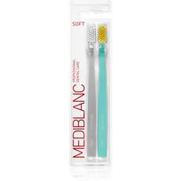 MEDIBLANC 2990 Soft dantų šepetėliai minkštas Grey, Blue 2 vnt.