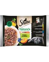 SHEBA Nature’s Collection Įvairių skonių drėgnas visavertis maistas suaugusioms katėms su padažu