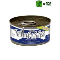 Vibrisse Ocean Fish konservuotas pašaras kačiukams, žuvis; 12x70g