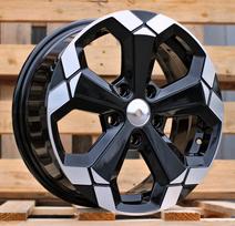 Ratlankis RACINGLINE Y1274 R16x6.5 5x114.3 ET 33 CB 66.1 (Black Partial Polished) (690 kg)