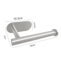 Auksas sidabras Vonios popieriaus lipnus juodas wc Nerūdijančio tualetinio popieriaus laikiklis Organizatoriai Be gręžimo Lentyna pakaba 16cm silver 1pcs