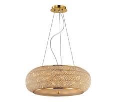 Ideal Lux - Krištolinis pakabinamas sietynas PASHA 10xE14/40W/230V diametras 55 cm auksas
