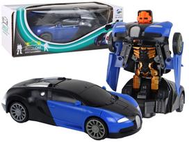 Automobilis - robotas 2in1, mėlynas/juodas