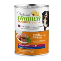 Trainer Sensitive no gluten Adult Dog Duck konservuotas pašaras suaugusiems šunims vidutinių ir didelių veislių, antiena; 400g