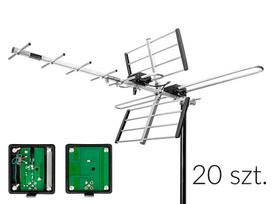 DVB-T antena ATD32S VHF/UHF MUX8 pasyvi 20 paketų
