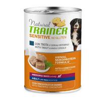 Trainer Sensitive no gluten Adult Dog Trout konservuotas pašaras suaugusiems šunims vidutinių ir didelių veislių, upėtakis; 400g