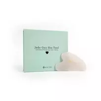 Jade Gua Sha žadeito akmuo masažui. rožinis