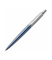 Automatinis tušinukas Parker Jotter Waterloo Blue CT Medium Blue.  Su dovanų dėžute