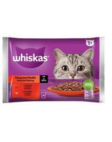WHISKAS Classic Meals Vištienos ir jautienos padažas 4x85g