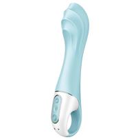 Satisfyer Air Pump Vibrator 5 - valdomas programėle (mėlynas)