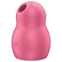 Satisfyer Pro To Go 1 - įkraunamas, oro bangų klitorio vibratorius (raudonas)