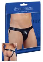 Svenjoyment - blizgūs jockstrap apatiniai - juodi