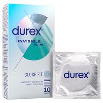 Durex Invisible Slim - ploni prezervatyvai - 10 vnt.