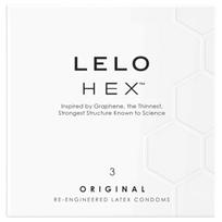 LELO Hex Original - prezervatyvai - ploni lateksiniai - 3 vnt