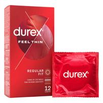 Durex Feel Thin - ploni prezervatyvai - natūralus pojūtis - 12 vnt