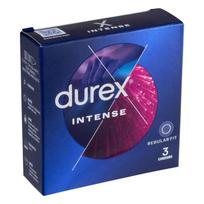 Durex Intense - ruoželis ir taškuotas prezervatyvas (3 vnt.)
