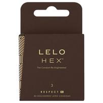 LELO Hex Respect XL - prezervatyvai XL dydžio - 3 vnt