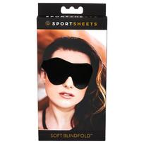 Sportsheets - minkšta akių kaukė - elastinga - juoda