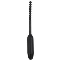 You2Toys Pearl Dilator - šlaplės vibratorius su rutuliukais - 0,8 cm juodas