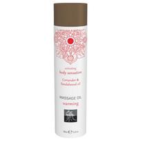 HOT - Shiatsu šildantis masažo aliejus - kalendra-santalmedis 100 ml