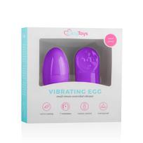 EasyToys - nešiojamas 7 ritmų radijo bangomis valdomas vibruojantis kiaušinėlis (violetinis)