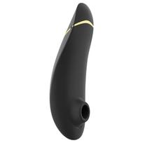 Womanizer Premium 2 - klitorio stimuliatorius su oro bangomis - juodas
