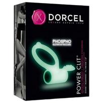 Dorcel - vibruojantis švytintis penio žiedas - baltas