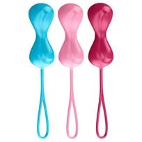 Satisfyer Power Balls - vaginaliniai kamuoliukai rinkinys 3 vnt - judantys