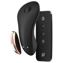Satisfyer Little Secret - programėle valdomas klitorio vibratorius (juodas)
