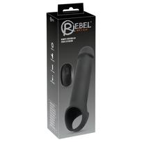 Rebel - vibruojantis penio movas - belaidis, įkraunamas, juodas