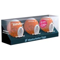 Satisfyer Egg Crunchy - masturbatorius rinkinys vyrams - 3 vnt