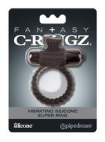 Pipedream Fantasy C-Ringz - vibruojantis penio žiedas - juodas