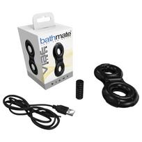 Bathmate Vibe Ring Eight - įkraunamas, vibruojantis penio žiedas (juodas)