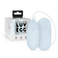 LUV EGG - nešiojamas, akumuliatoriumi maitinamas, radijo bangomis valdomas vibracinis kiaušinėlis (mėlynas)