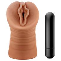 M For Men Sofia - vibruojanti dirbtinė vagina - kūno spalvos