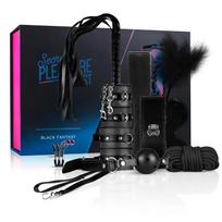 Secret Pleasure Chest - pažengusiųjų BDSM rinkinys - 14 dalių (juodas)