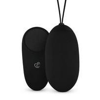 EasyToys - nešiojamas akumuliatorinis, vandeniui atsparus, radijo bangomis valdomas vibruojantis kiaušinėlis (juodas)