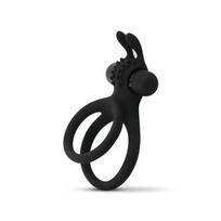 Easytoys Share Ring - vibruojantis penio ir sėklidžių žiedas - juodas