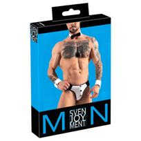 Svenjoyment - vyriški kelnaitės tarnui kostiumas - juoda balta - XL