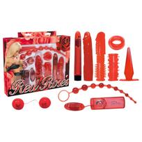 You2Toys - vibratorius rinkinys - 9 dalių - raudona rožė
