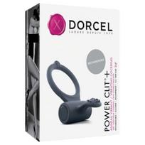Dorcel Power Clit Plus - įkraunamas vibruojantis penio žiedas (juodas)
