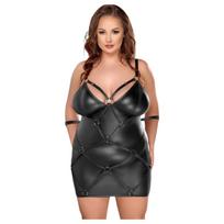 Cottelli Plus Size - suknelė su antrankiais - juoda