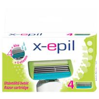 X-Epil - moterų skustuvo galvutės - 4 ašmenys - 4 vnt.