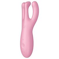Satisfyer Threesome 4 - programėle valdomas klitorio vibratorius (rožinis)