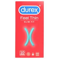 Durex Feel Thin Slim - ploni prezervatyvai - natūralus pojūtis - 10 vnt