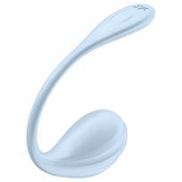 Satisfyer Smooth Petal - programėle valdytas vibruojantis kiaušinis (mėlynas)