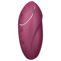 Satisfyer Tap & Climax 1 - vibratorius ir klitorio stimuliatorius - raudonas