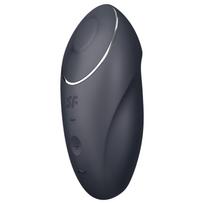 Satisfyer Tap & Climax 1 - klitorio vibratorius 2in1 - juodas