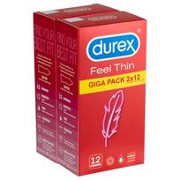 Durex - ploni prezervatyvai - natūralus pojūtis - 2x12 vnt.